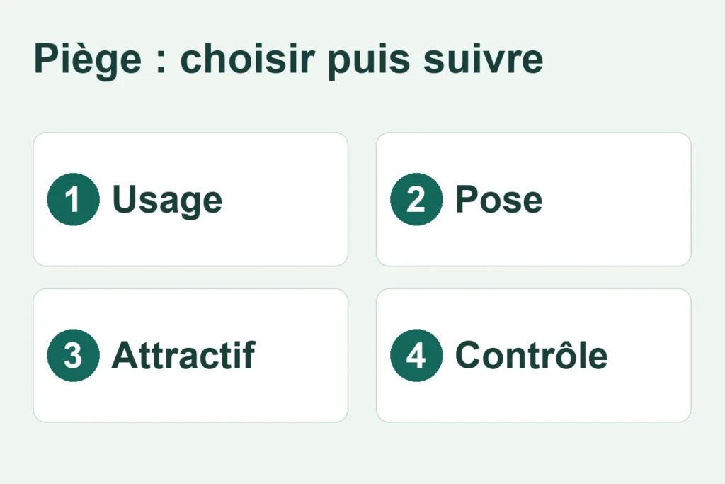 Quatre critères pour choisir un piège
